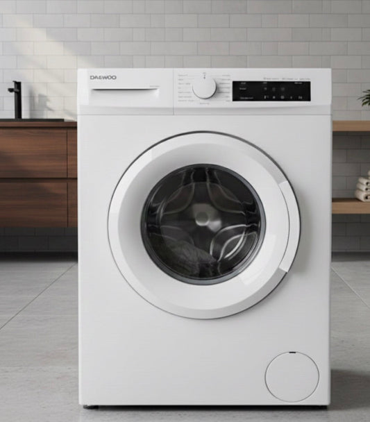 Daewoo 7 kg Front - Load Washing Machine | 1200 RPM | 14–15 Wash Programs | BLDC Inverter Motor - althahanifurniture