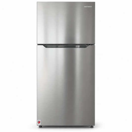 Daewoo FR-559VSIN 413L No-Frost Top Mount Refrigerator – Stainless Steel - Al Thahani Furniture