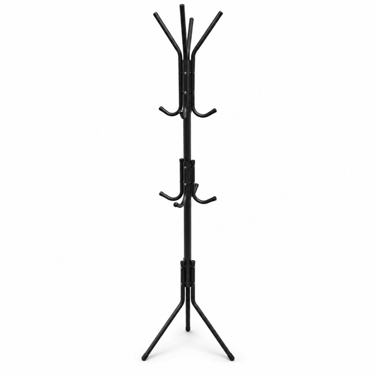 Danube Home 3-Tier Freestanding Metal Coat & Hat Stand – Black - Al Thahani Furniture