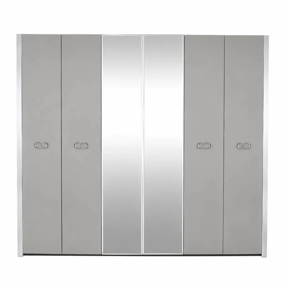Danube Home 6-Door Wardrobe with Mirrors - used 8 months - Al Thahani Furniture