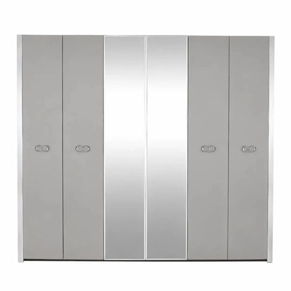 Danube Home 6-Door Wardrobe with Mirrors - used 8 months - Al Thahani Furniture