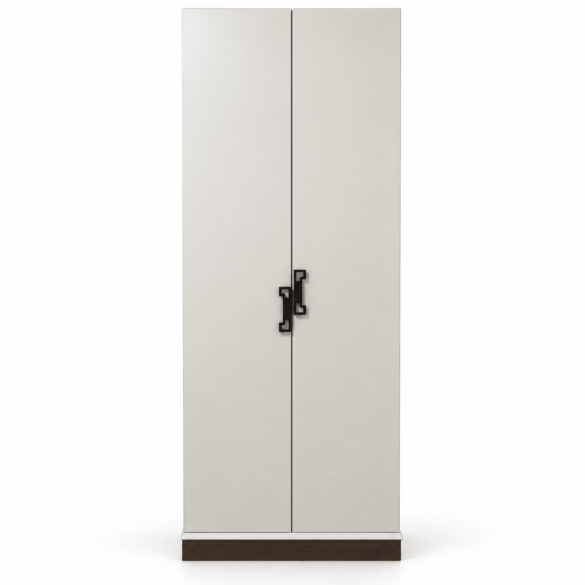 Danube Home Aurelia 2-Door Wardrobe with Hanging Rail – Cream & Walnut - Al Thahani Furniture