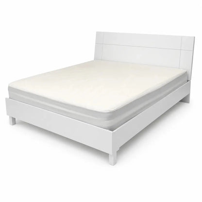 Danube Home Brooklyn King Bed Set with Mattress | White, 180x200 cm - used 5 months - Al Thahani Furniture