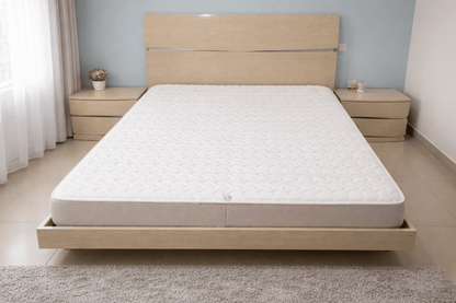 Danube Home Japandi King Bedroom Set – Light Oak – Minimalist Platform Design – 3 - Piece Suite – King Size (180x200 cm) - althahanifurniture