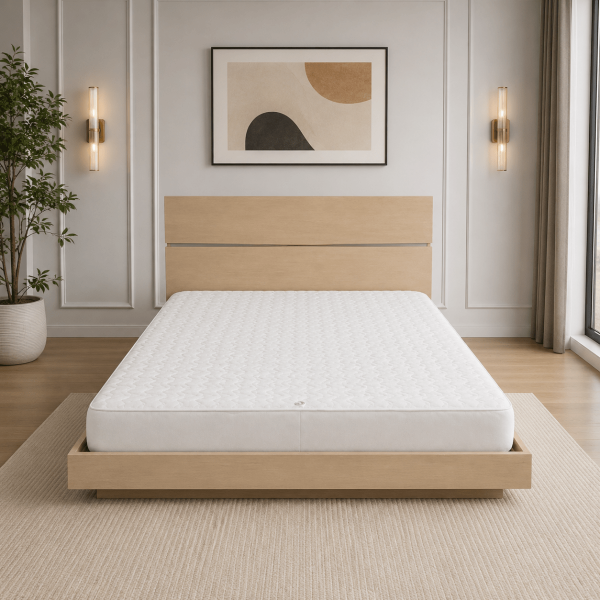 Danube Home Japandi King Bedroom Set without Mattress - used 6 months - Al Thahani Furniture