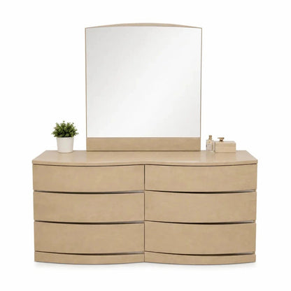 Danube Home Japandi King Bedroom Set without Mattress - used 6 months - Al Thahani Furniture