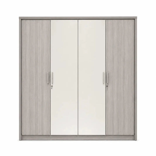 Danube Home Torino 4 - Door Wardrobe | Grey Oak - used 7 months - Al Thahani Furniture