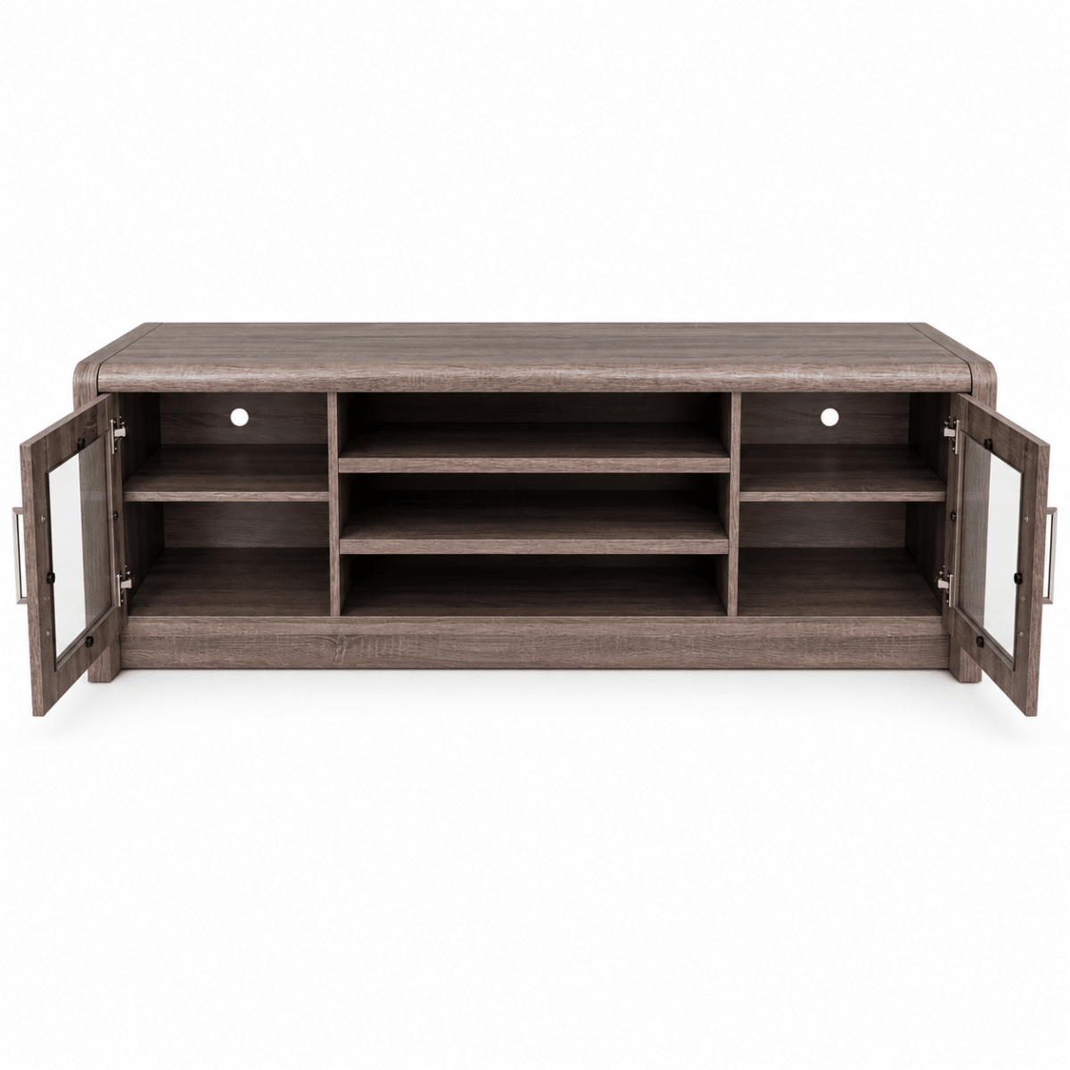 Danube Home Woody TV Unit – Grey Oak – 160 × 49.5 × 60 cm - Al Thahani Furniture