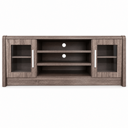 Danube Home Woody TV Unit – Grey Oak – 160 × 49.5 × 60 cm - Al Thahani Furniture