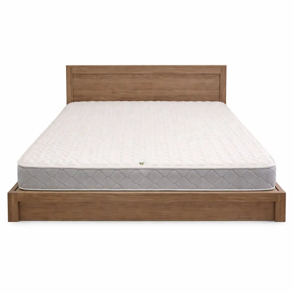 Danube King Bed & Mattress Set – Modern Wood Grain – 180x200 cm - althahanifurniture