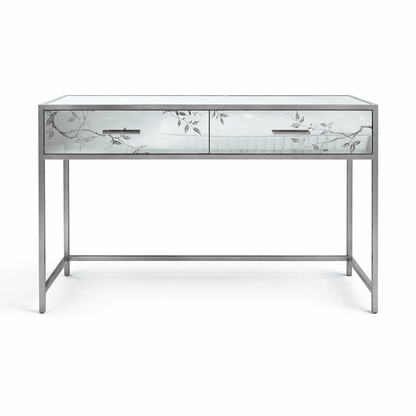 Danube Modern Bed Set – Grey Velvet Upholstery with Mirrored Nightstands – 180x200 cm - althahanifurniture