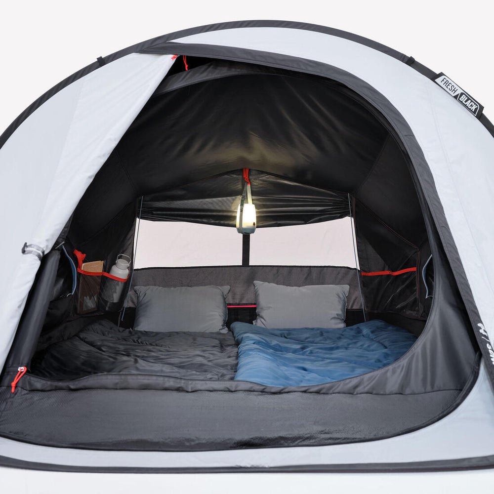 Decathlon Quechua 2 Seconds Fresh & Black Camping Tent – 2 Person, Sunlight Blocking, Quick Setup - althahanifurniture