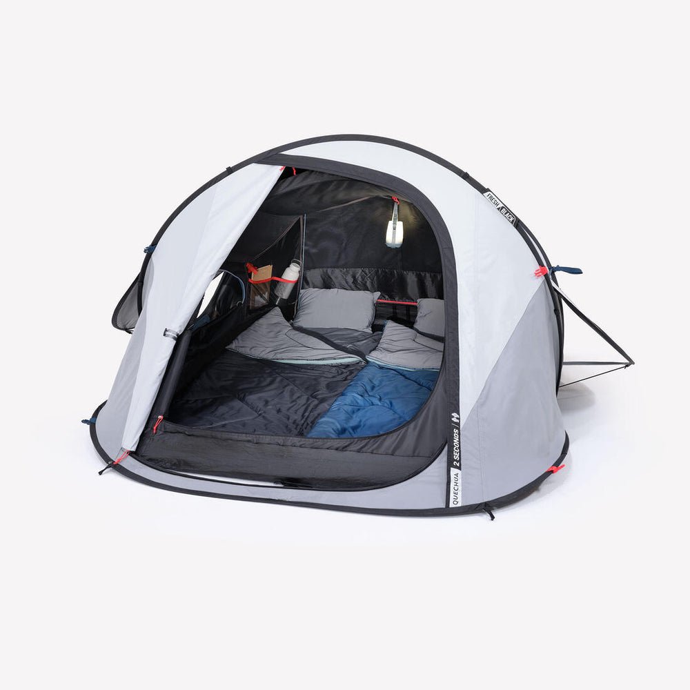 Decathlon Quechua 2 Seconds Fresh & Black Camping Tent – 2 Person, Sunlight Blocking, Quick Setup - althahanifurniture