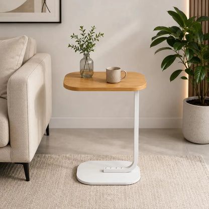 Decorhills C-Shaped Side Table | 45x28x59 cm, Space-Saving, Waterproof - used 1 months - Al Thahani Furniture