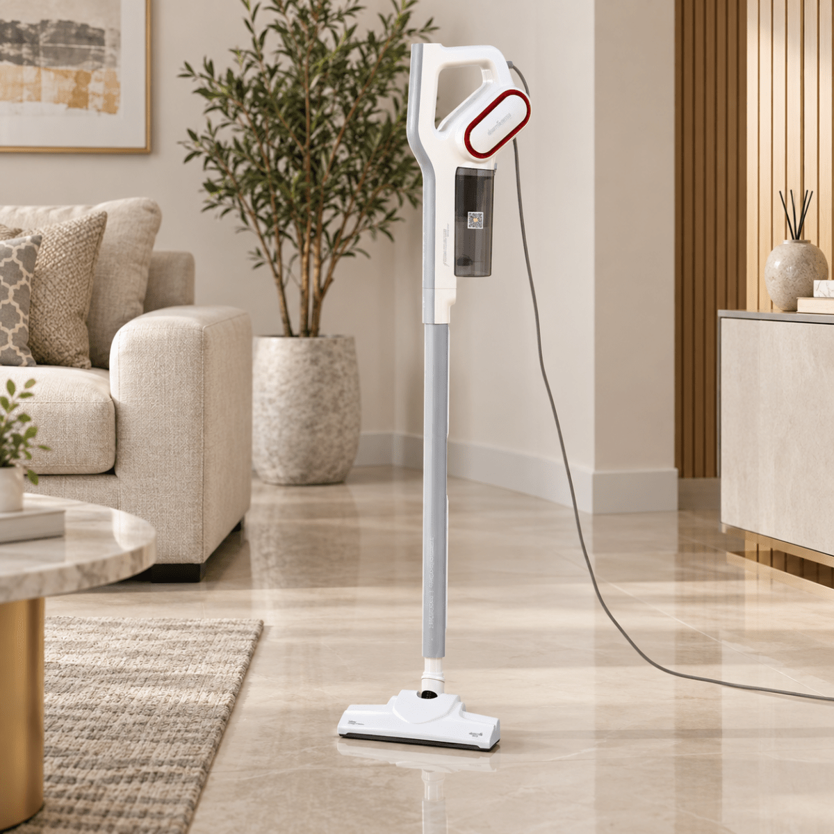 Deerma DX700 2-in-1 Corded Vacuum Cleaner – 600W – White - Al Thahani Furniture