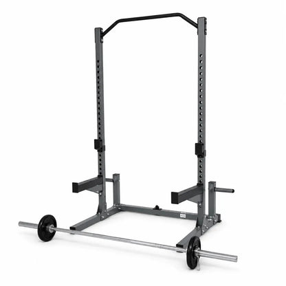 DTX Fitness Squat Rack Power Cage with Pull-Up Bar | Grey/Black, Multi-Function - used 3 months - Al Thahani Furniture
