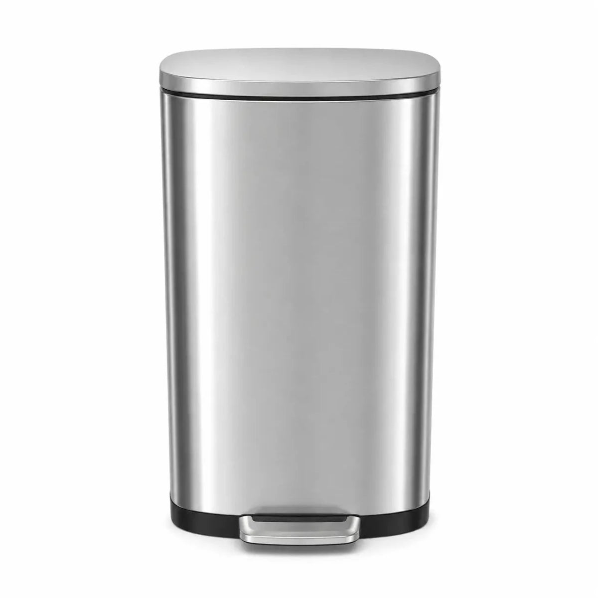 EKO Stainless Steel Square Step Bin | 30L, Soft-Close, Brushed Steel - used 6 months - Al Thahani Furniture