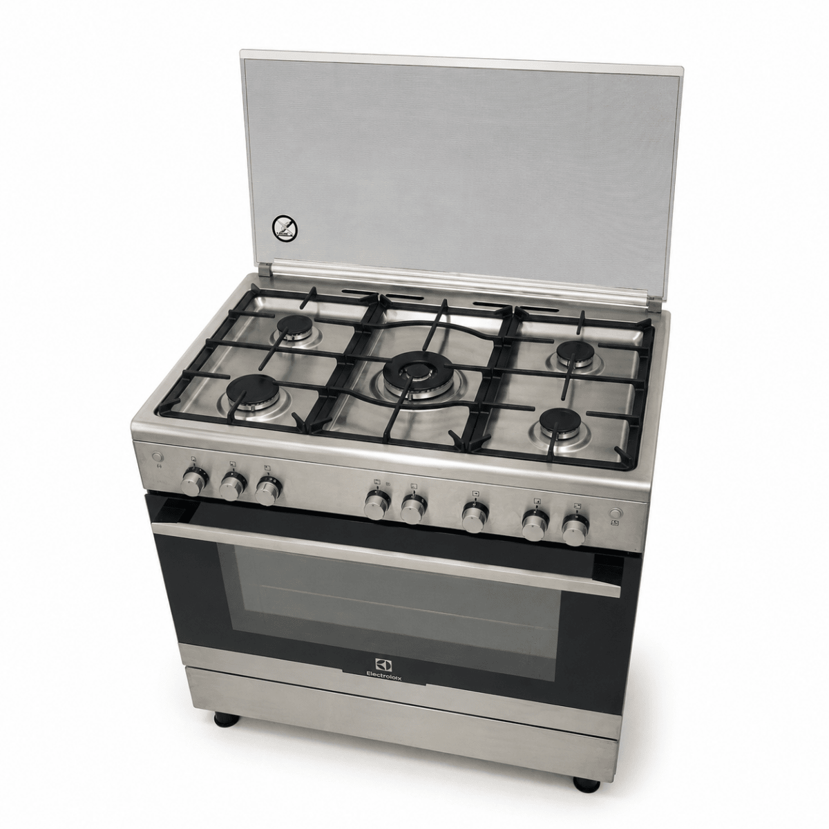 Electrolux EKG913A2OX 90cm 5-Burner Gas Cooker with Fan Gas Oven – Stainless Steel - Al Thahani Furniture