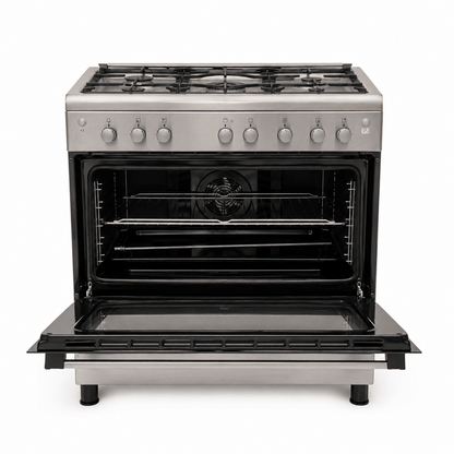 Electrolux EKG913A2OX 90cm 5-Burner Gas Cooker with Fan Gas Oven – Stainless Steel - Al Thahani Furniture