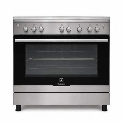Electrolux EKG913A2OX 90cm 5-Burner Gas Cooker with Fan Gas Oven – Stainless Steel - Al Thahani Furniture