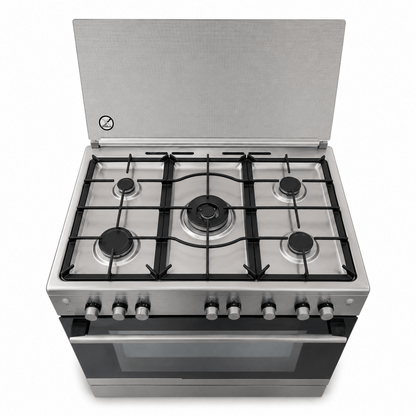 Electrolux EKG913A2OX 90cm 5-Burner Gas Cooker with Fan Gas Oven – Stainless Steel - Al Thahani Furniture