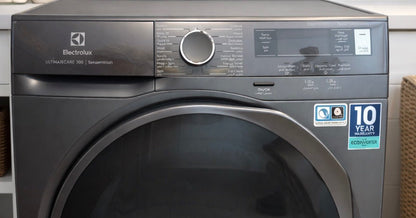 Electrolux UltimateCare 700 Front Load Washing Machine – 10 kg, SensorWash, EcoInverter Motor, Dark Silver - althahanifurniture