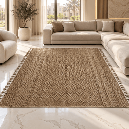 ENJOY Luxury Rug Collection A887A Area Rug – Beige – 250 × 350 cm - Al Thahani Furniture