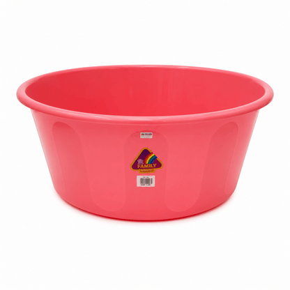 Family Plastic Multipurpose Basin | Pink, Versatile Washbasin - Al Thahani Furniture
