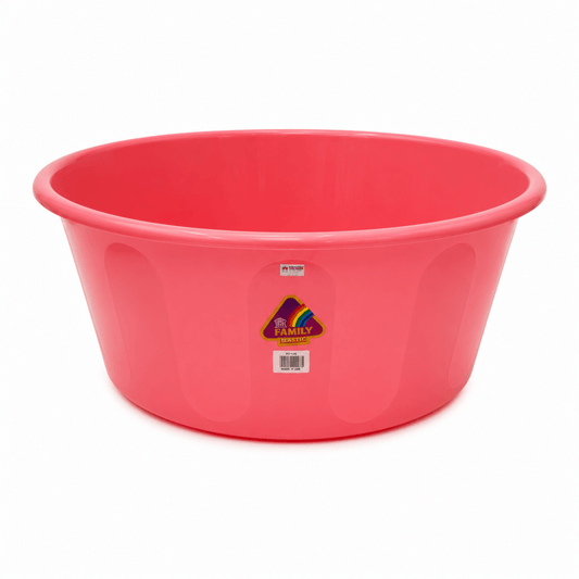 Family Plastic Multipurpose Basin | Pink, Versatile Washbasin - Al Thahani Furniture