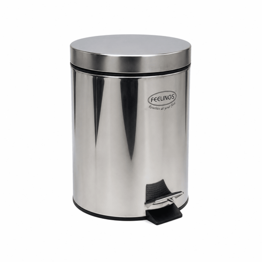 Feelings Stainless Steel Round Step Dustbin – used 1 months - Al Thahani Furniture