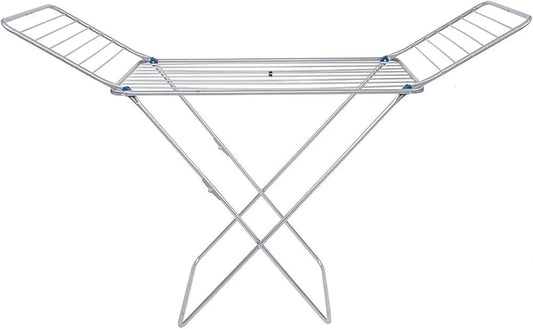 Foldable Aluminum Clothes Drying Rack with Wings | Large Capacity - althahanifurniture