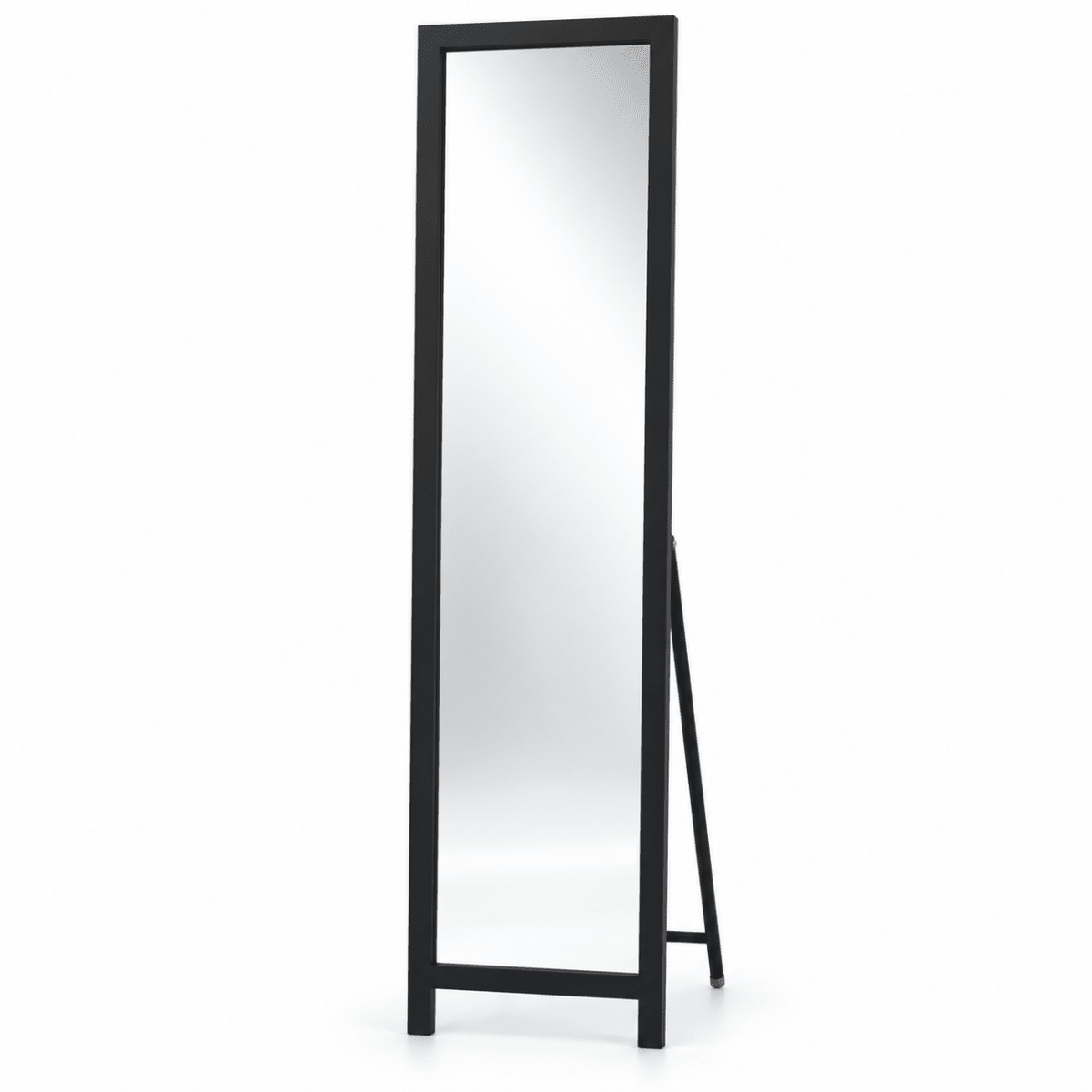 Freedom Full-Length Freestanding Dressing Mirror with Fold-Out Stand – Matte Black - Al Thahani Furniture