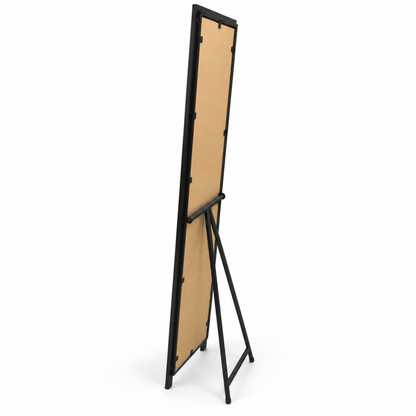 Freedom Full-Length Freestanding Dressing Mirror with Fold-Out Stand – Matte Black - Al Thahani Furniture
