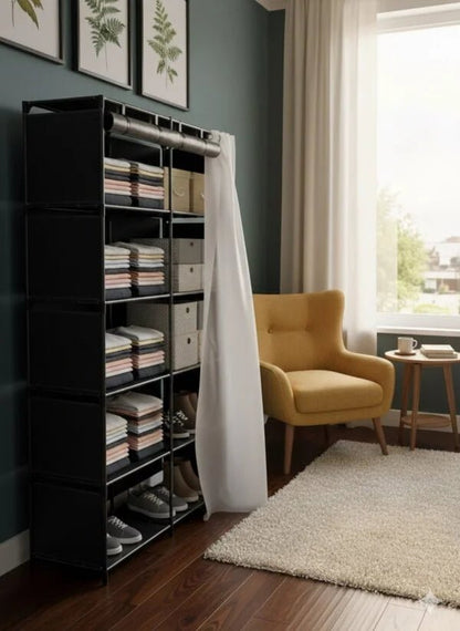 Freestanding Fabric Closet Organizer - althahanifurniture