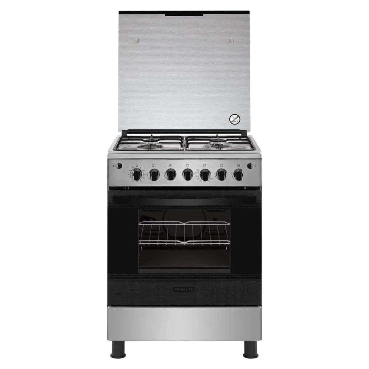 Frigidaire FNGJ60JGUC 60 cm 4-Burner Gas Cooker | Stainless Steel - Al Thahani Furniture