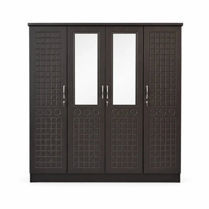 Galaxy Design 4 - Door Wooden Wardrobe 0 used 6 months - Al Thahani Furniture