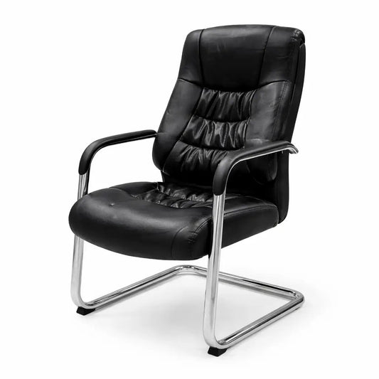 Galaxy Design Visitor Chair – Black PU Leather, High - Back, Ergonomic(Used – 1 Year, Excellent Condition) - althahanifurniture