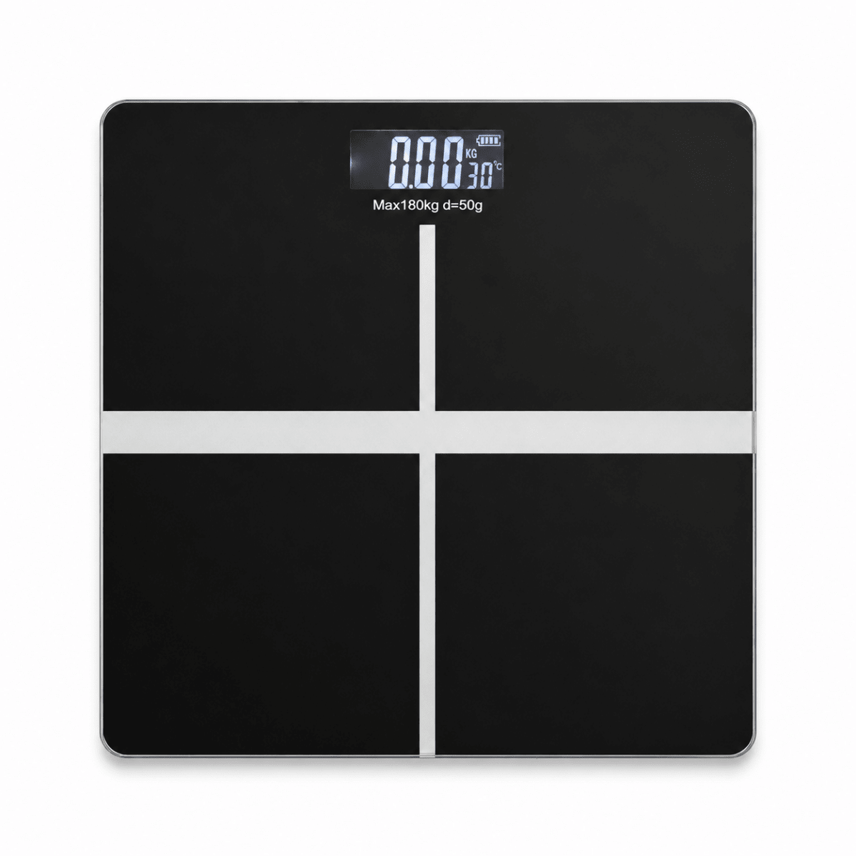 GBF16 Digital Body Weight Scale – Black Glass – 180kg Capacity - Al Thahani Furniture