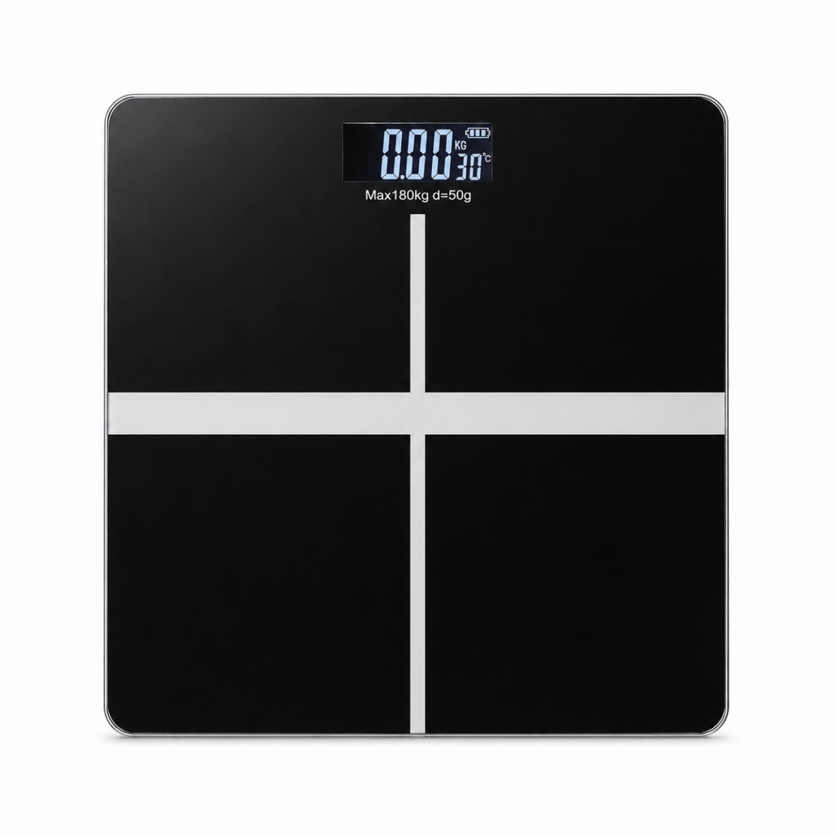 GBF16 Digital Body Weight Scale – Black Glass – 180kg Capacity - Al Thahani Furniture
