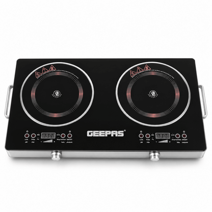 Geepas GIC6131S 3600W Double Infrared Cooker – Black - Al Thahani Furniture