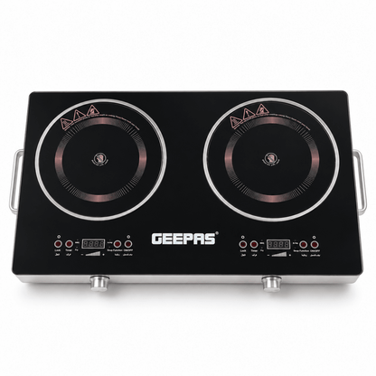 Geepas GIC6131S 3600W Double Infrared Cooker – Black - Al Thahani Furniture