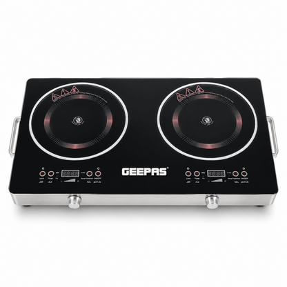 Geepas GIC6131S 3600W Double Infrared Cooker – Black - Al Thahani Furniture