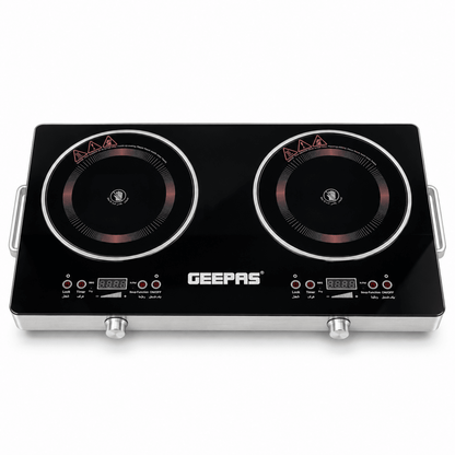 Geepas GIC6131S 3600W Double Infrared Cooker – Black - Al Thahani Furniture