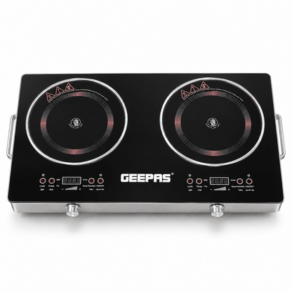 Geepas GIC6131S 3600W Double Infrared Cooker – Black - Al Thahani Furniture