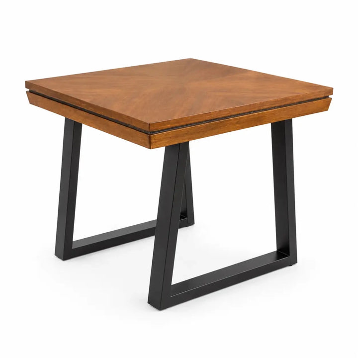 Ensemble table basse avec marqueterie géométrique – utilisée 6 mois