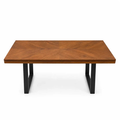 Geometric Marquetry Coffee Table Set - used 6 months - Al Thahani Furniture