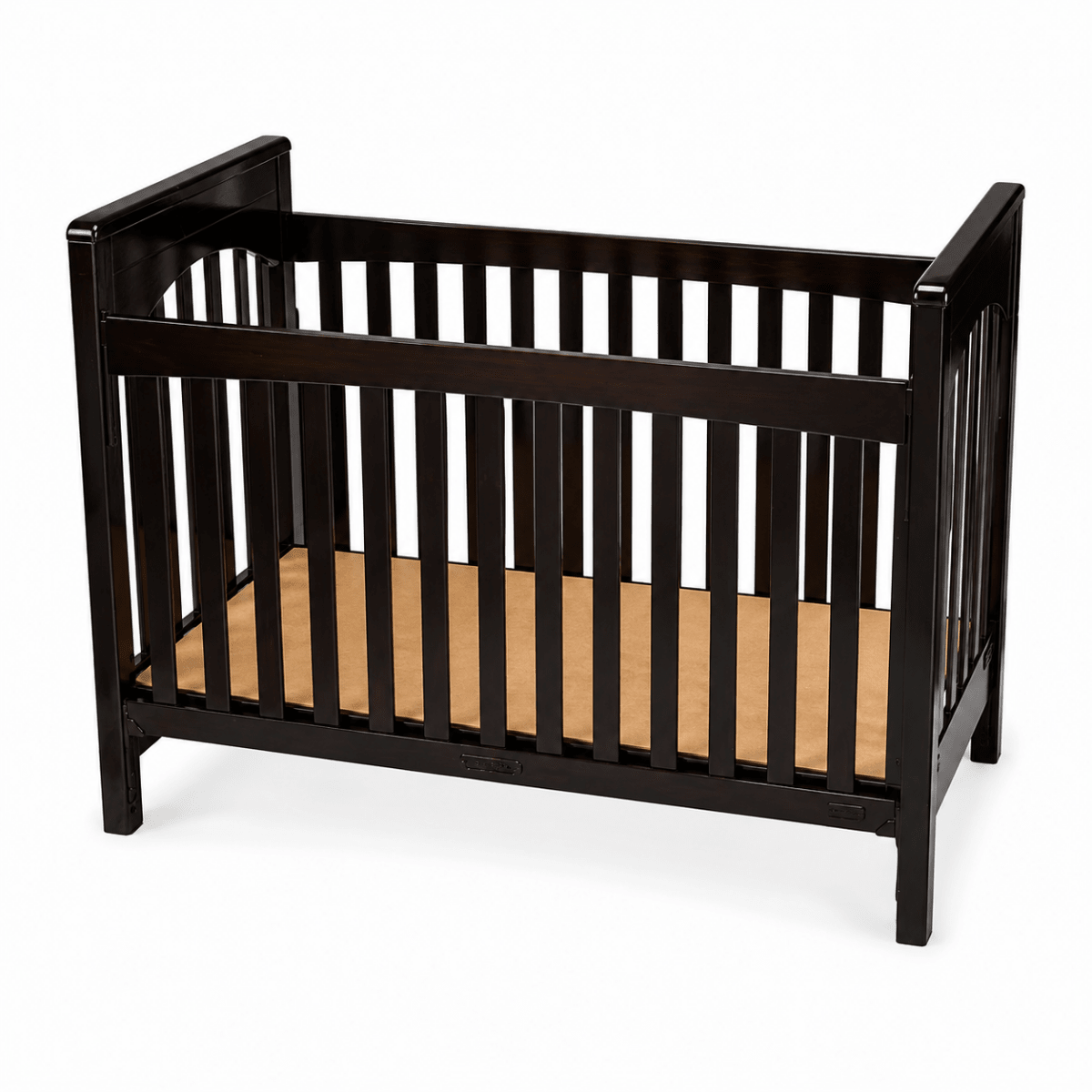 Giggles Jolie Wooden Baby Crib – Brown – 132 × 70 cm Mattress Size - Al Thahani Furniture