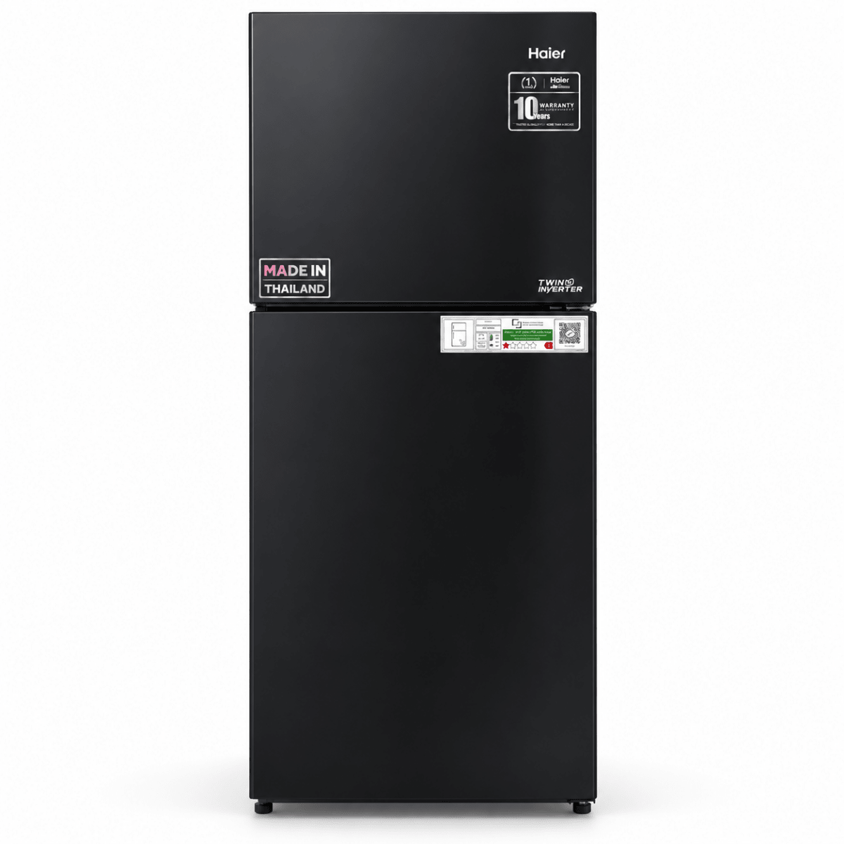 Haier HRF-468BS 357L Twin Inverter Top Mount Refrigerator – Black - Al Thahani Furniture