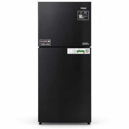 Haier HRF-468BS 357L Twin Inverter Top Mount Refrigerator – Black - Al Thahani Furniture