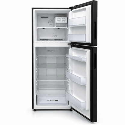 Haier HRF-468BS 357L Twin Inverter Top Mount Refrigerator – Black - Al Thahani Furniture